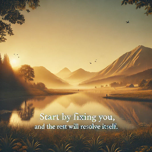 Start by Fixing You and the Rest Will Resolve Itself