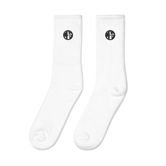 Black MFG Logo Embroidered socks