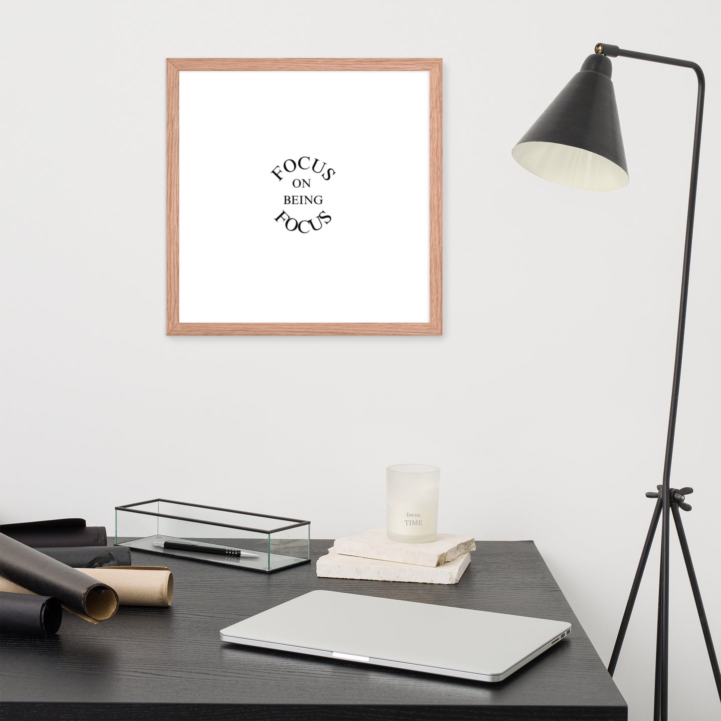 FOCUS ON BEING FOCUS Framed poster