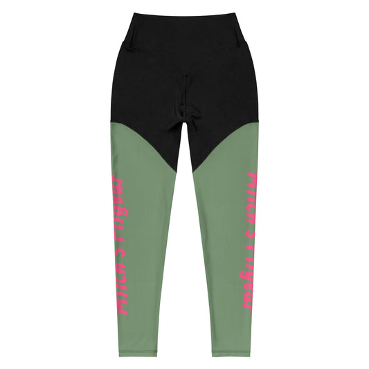 Legging de sport Mitch's Fitgear rose pour femmes