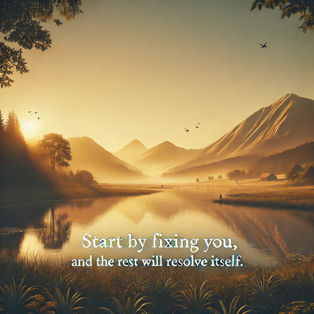 Start by Fixing You and the Rest Will Resolve Itself