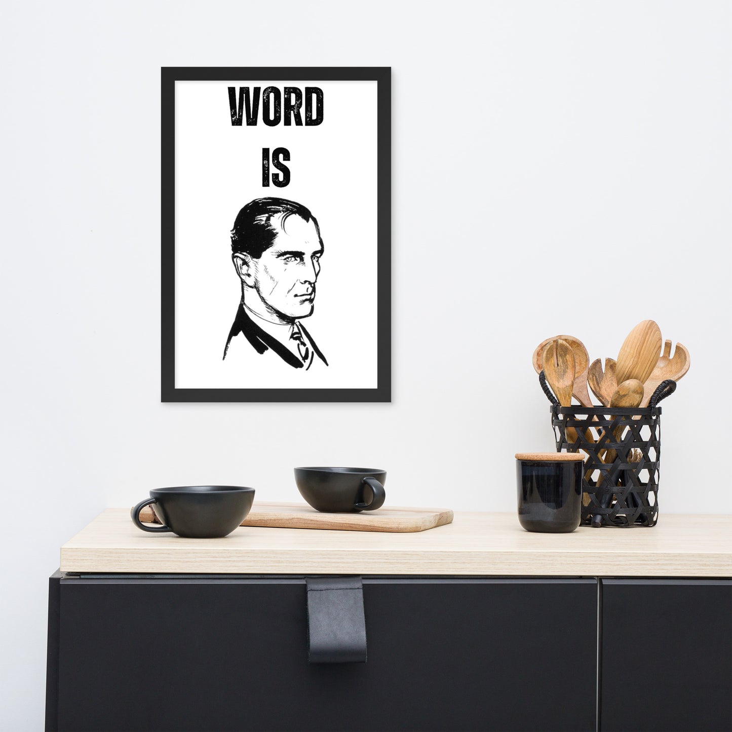 WORD IS BOND Framed poster