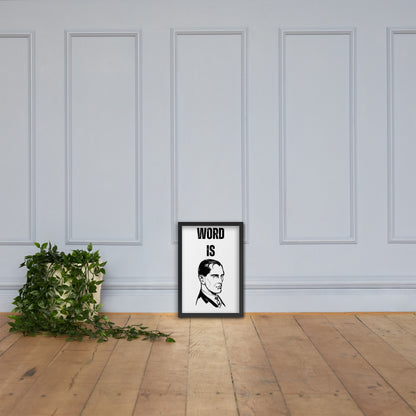 WORD IS BOND Framed poster