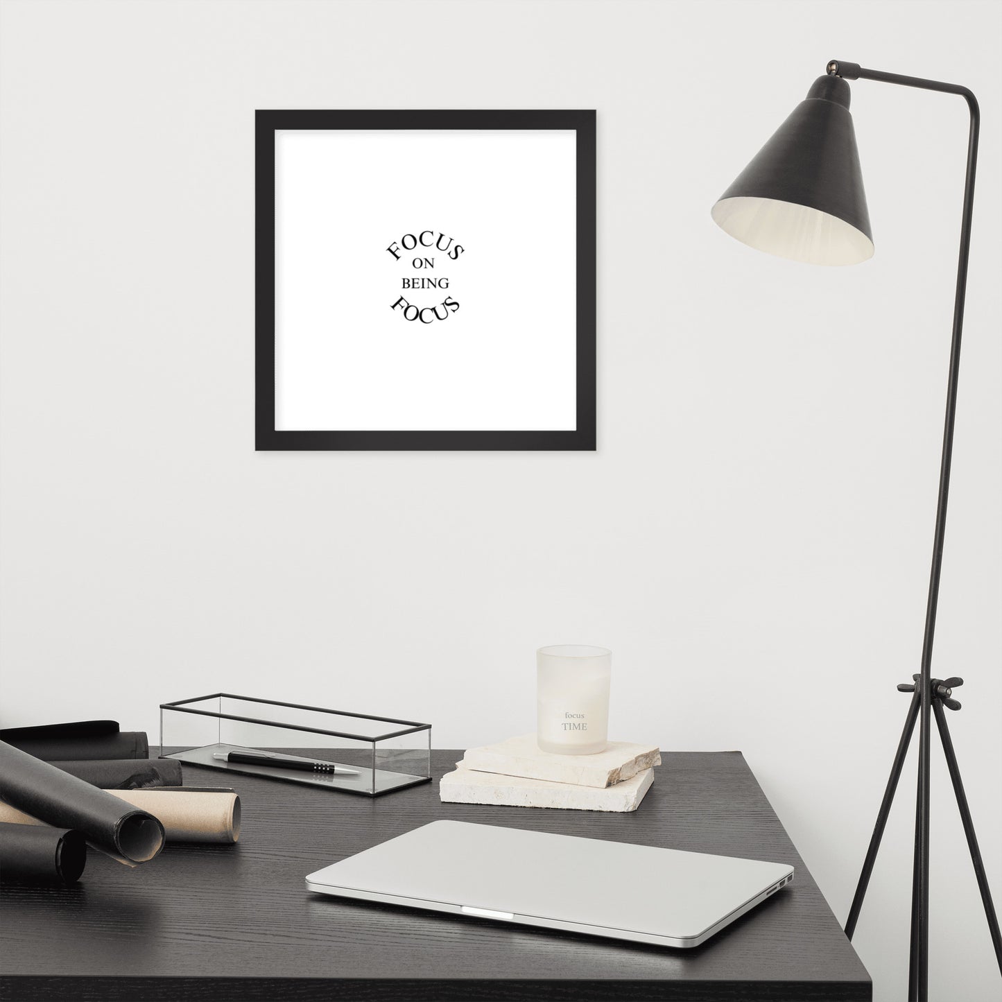 FOCUS ON BEING FOCUS Framed poster