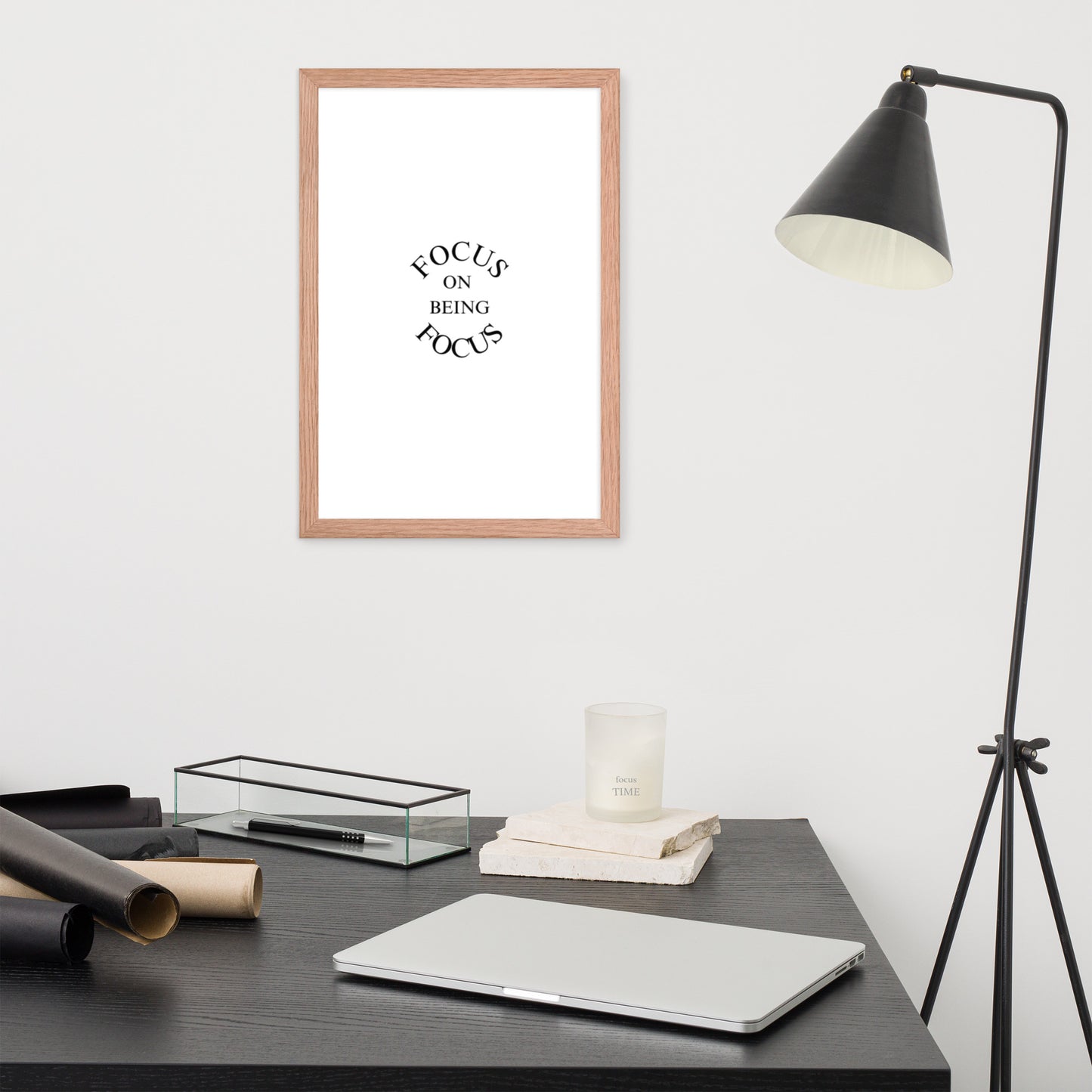 FOCUS ON BEING FOCUS Framed poster