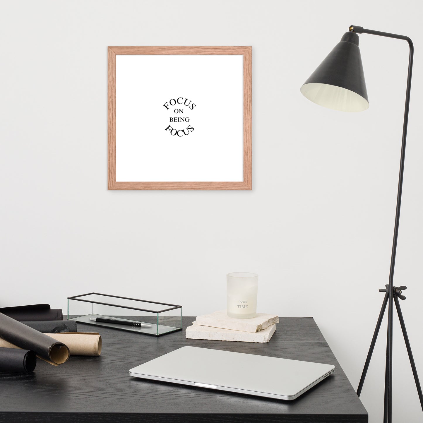 FOCUS ON BEING FOCUS Framed poster
