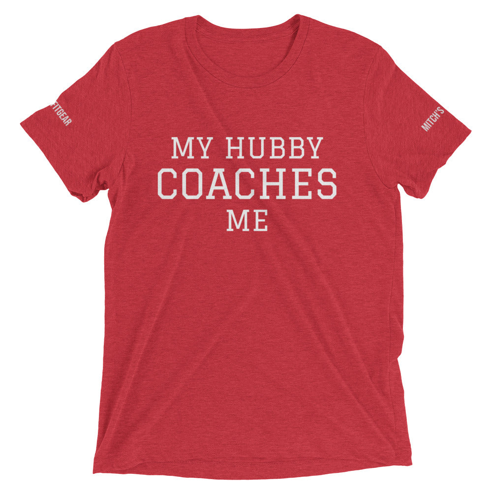 [MY HUBBY COACHES ME] Short sleeve t-shirt